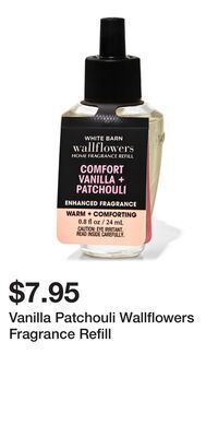 Bath & Body Works Vanilla patchouli wallflowers fragrance refill offer