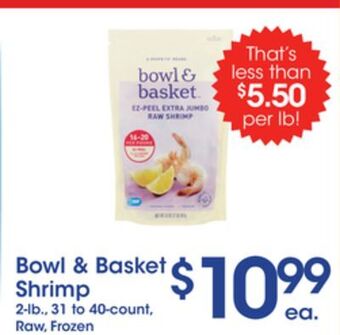 Price Rite Bowl & basket shrimp offer