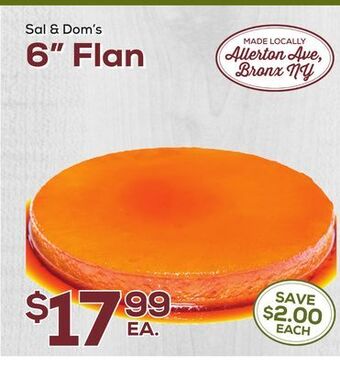 DeCicco & Sons Sal & dom's 6 flan offer
