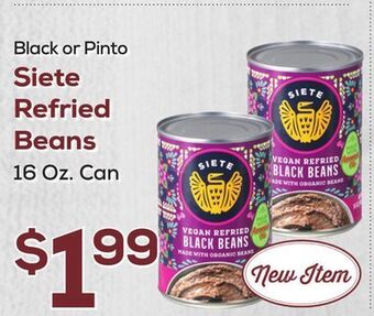 DeCicco & Sons Siete refried beans offer