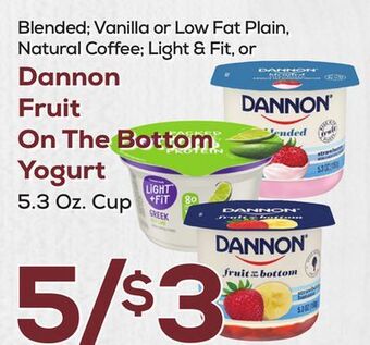 DeCicco & Sons Dannon fruit on the bottom yogurt offer