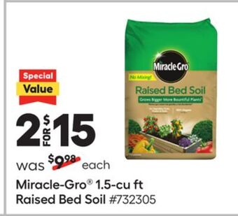 Lowe's Miracle-gro® 1.5-cu ft raised bed soil offer
