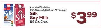 DeCicco & Sons Silk soy milk offer