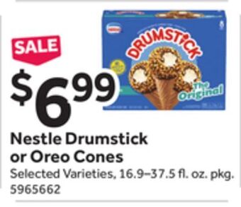 Stop&Shop Nestle drumstick or oreo cones offer