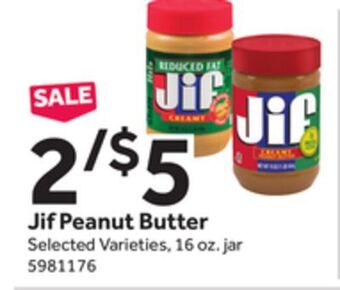 Stop&Shop Jif peanut butter offer