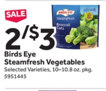 Stop&Shop Birds eye steamfresh vegetables offer