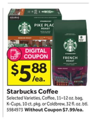 Stop&Shop Starbucks coffee offer