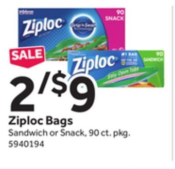 Stop&Shop Ziploc bags offer