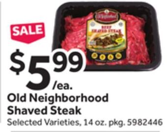 Stop&Shop Old neighborhood shaved steak offer