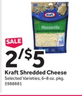 Stop&Shop Kraft shredded cheese offer