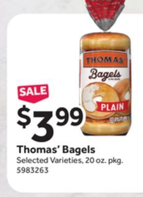 Stop&Shop Thomas' bagels offer