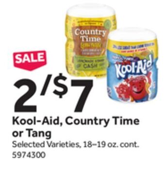 Stop&Shop Kool-aid, country time or tang offer