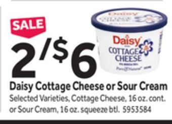 Stop&Shop Daisy cottage cheese or sour cream offer