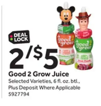 Stop&Shop Good 2 grow juice offer