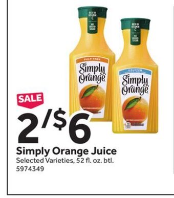 Stop&Shop Simply orange juice offer