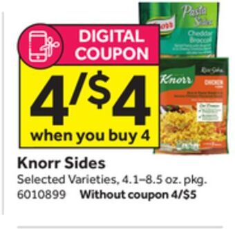 Stop&Shop Knorr sides offer