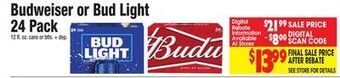 King Kullen Budweiser or bud light offer