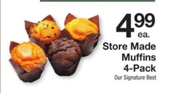 The Fresh Grocer Store made muffins 4-pack offer