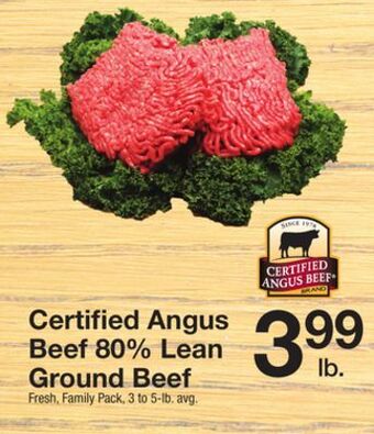 The Fresh Grocer 80% lean ground beef offer