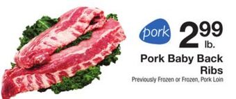 The Fresh Grocer Pork baby back ribs offer