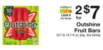 The Fresh Grocer Fruit bars offer