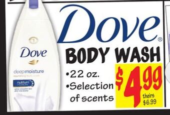 Ollie's Dove body wash offer