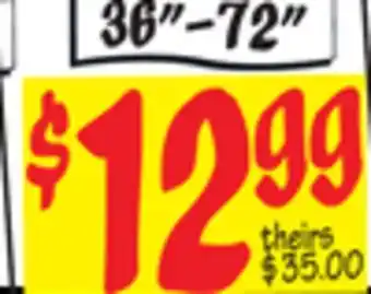 Ollie's 1 curtain rod sets 36 - 72 offer