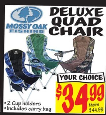 Ollie's Mossy oak deluxe quad chair offer