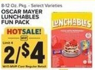 Food Lion Oscar Mayer Lunchables Fun Pack offer