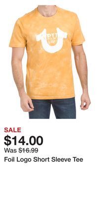 TJ Maxx Foil logo short sleeve tee offer