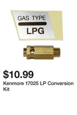 Kmart Kenmore 17025 lp conversion kit offer