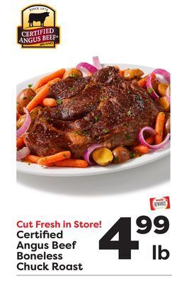 Weis Markets Certified angus beef boneless chuck roast offer