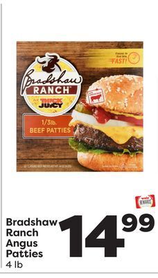 Weis Markets Bradshaw ranch angus patties offer