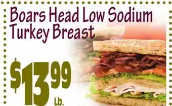 Wild By Nature Boars head low sodium turkey breast offer