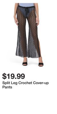 TJ Maxx Split leg crochet cover-up pants offer