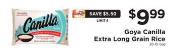 ShopRite Canilla extra long grain rice offer