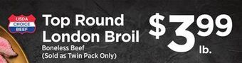 ShopRite Top round london broil offer