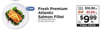 ShopRite Fresh premium atlantic salmon fillet offer