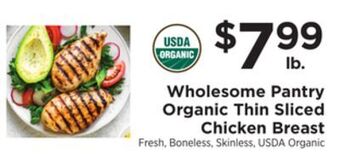 ShopRite Organic thin sliced chicken breast offer
