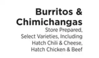 ShopRite Burritos & chimichangas offer