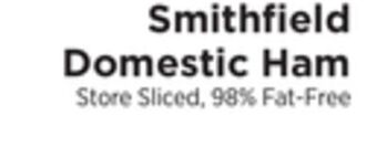 ShopRite Domestic ham offer