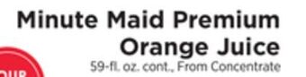 ShopRite Premium orange juice offer