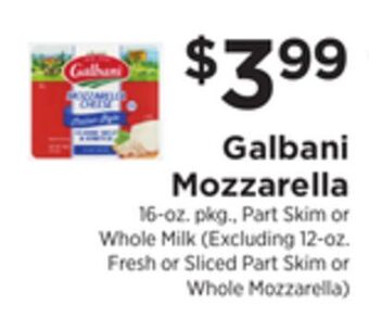 ShopRite Mozzarella offer