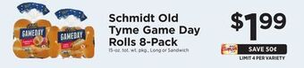 ShopRite Tyme game day rolls 8-pack offer