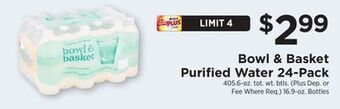 ShopRite Purified water 24-pack offer