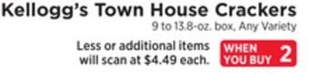 ShopRite Town house crackers offer