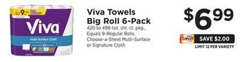 ShopRite Towels big roll 6-pack offer