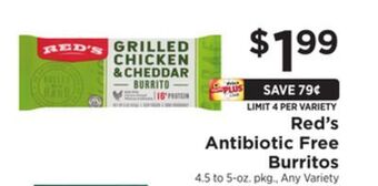 ShopRite Antibiotic free burritos offer