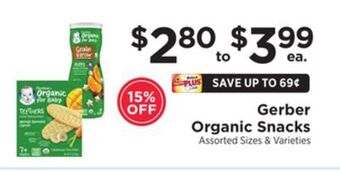 ShopRite Organic snacks offer