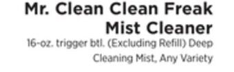 ShopRite Clean freak mist cleaner offer